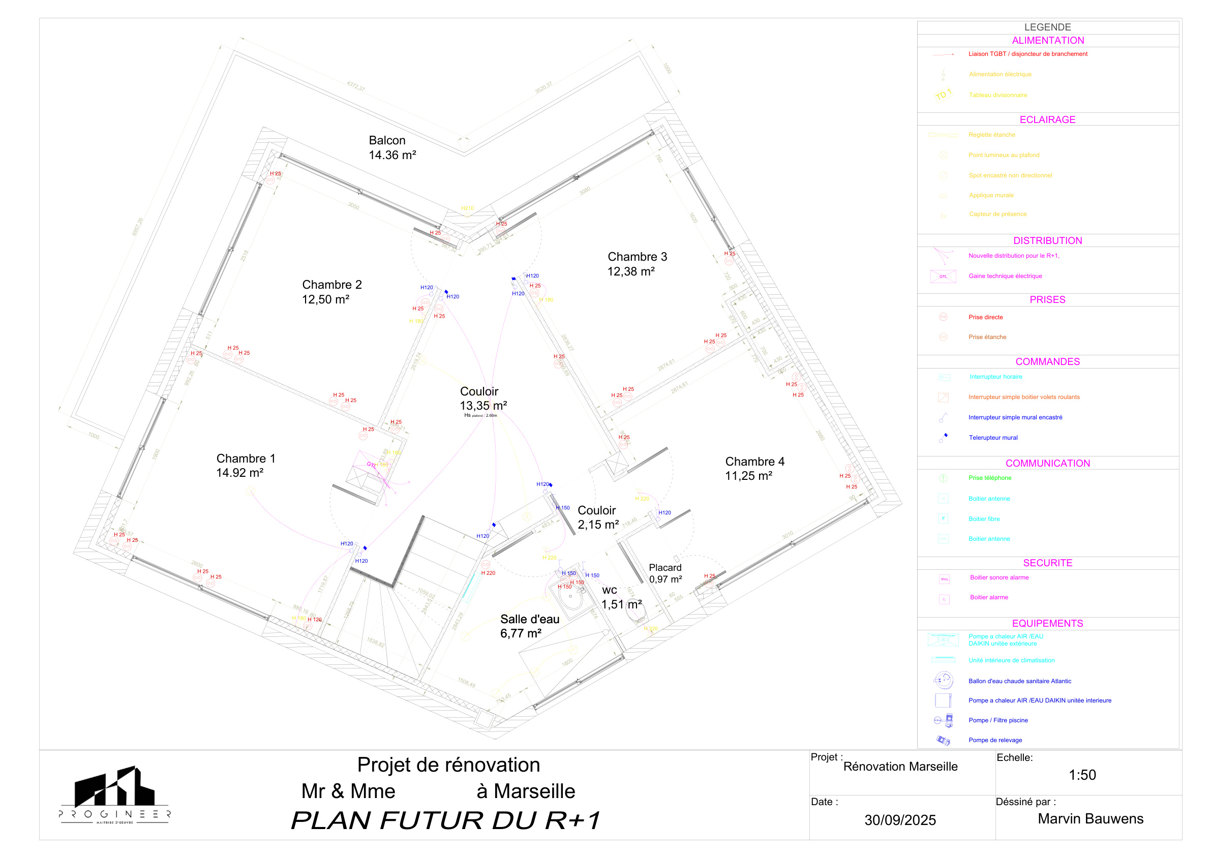 Schéma électrique détail 2 - Marseille 9e