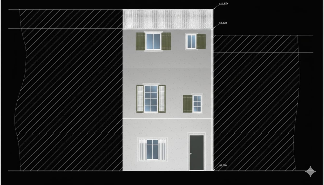 Façade principale projet - Curiol Marseille