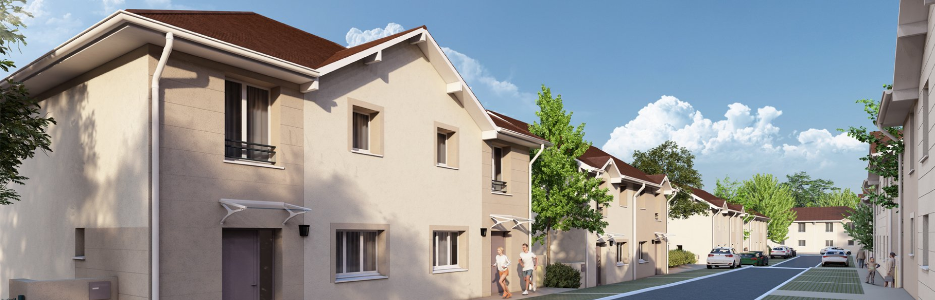 Résidence Les Monts du Soleil Valserhône - perspective 3D