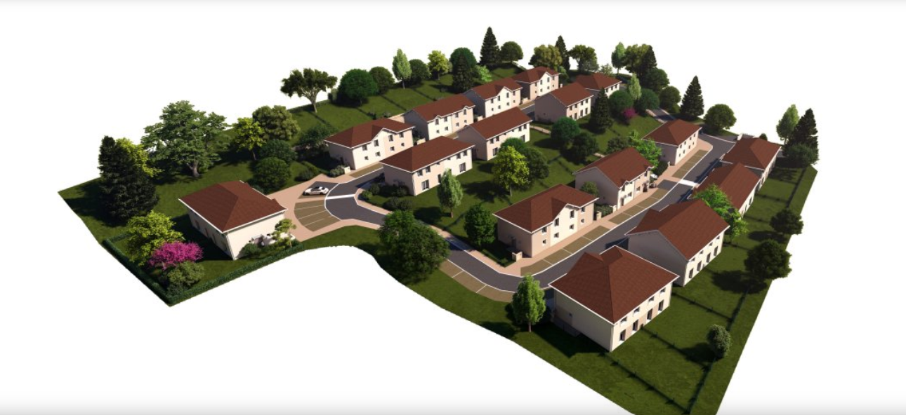 Vue aérienne Résidence Les Monts du Soleil Valserhône