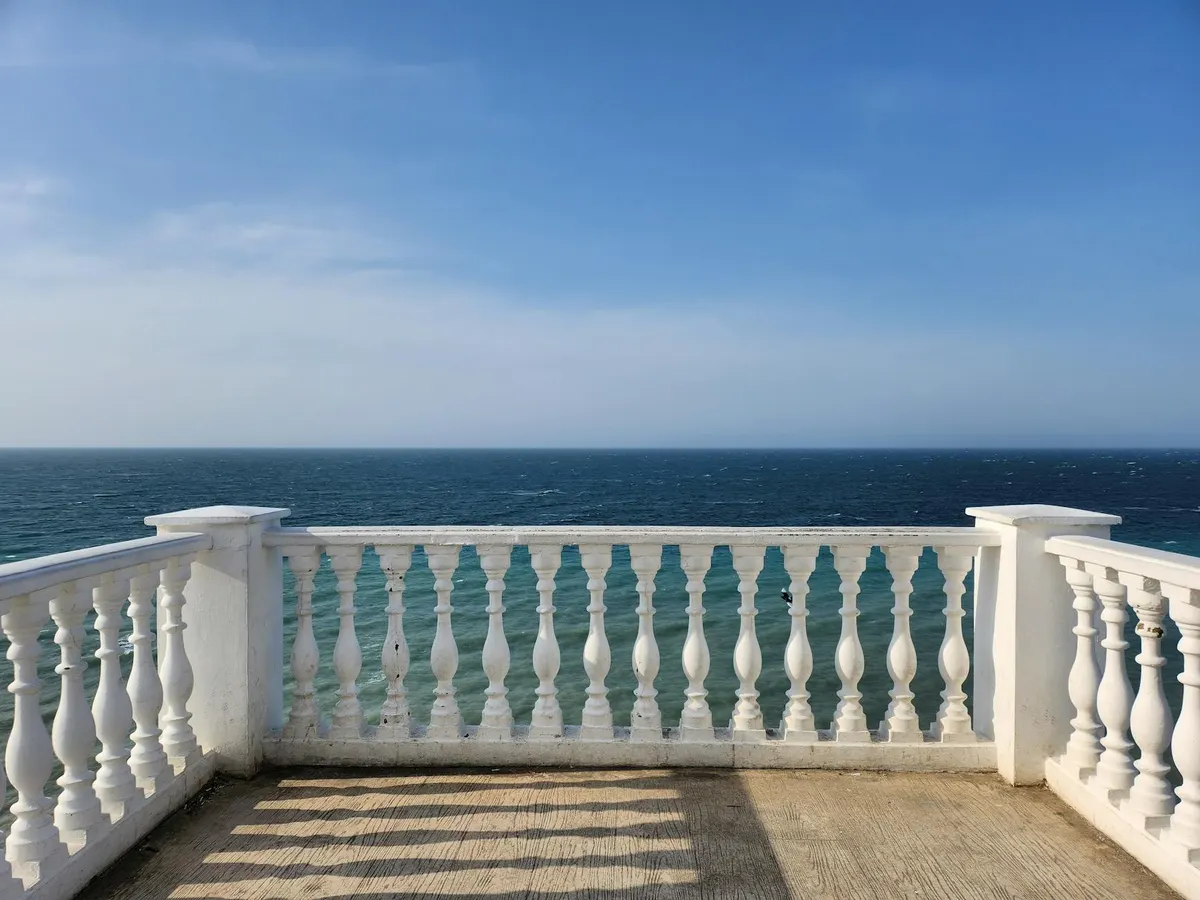 Balcons et terrasses avec vue mer d'une résidence à Cannes